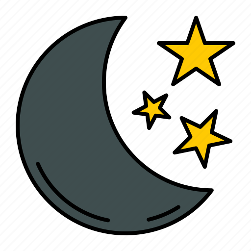 Night, moon, weather, half moon, stars, moon phase icon - Download on Iconfinder