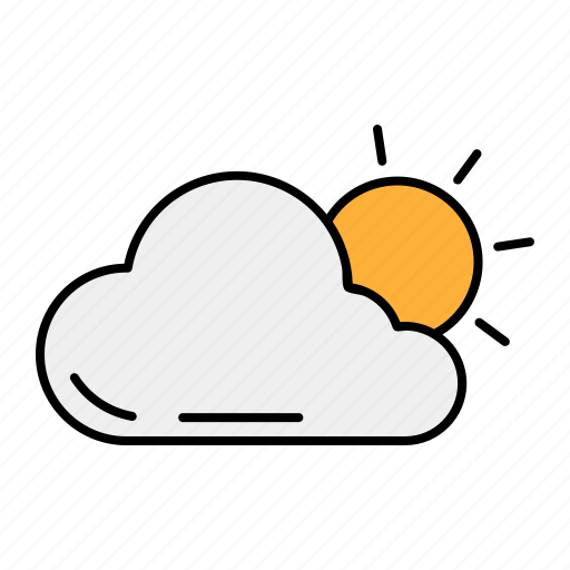 Sun cloud, weather, sun, cloud, clouds and sun icon - Download on Iconfinder
