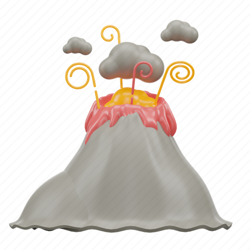 Volcano, weather 3D illustration - Download on Iconfinder