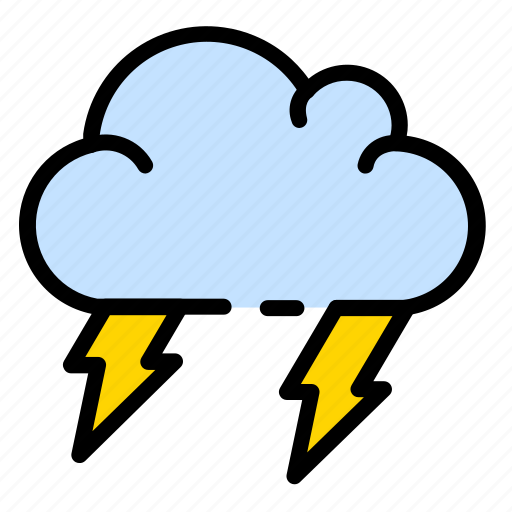 Rain, tunder, storm, cloud, bolt, cloudy icon - Download on Iconfinder