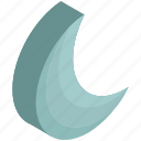 clear, crescent, moon, night, weather