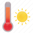 hot, temperature, weather, forecast, sunny, sun, thermometer