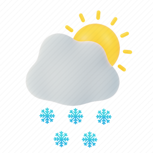 Snowy, sun, weather, rain, sunny, cloudy, cloud icon - Download on Iconfinder