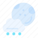 cloudy, clouds, weather, forecast, moon, snow