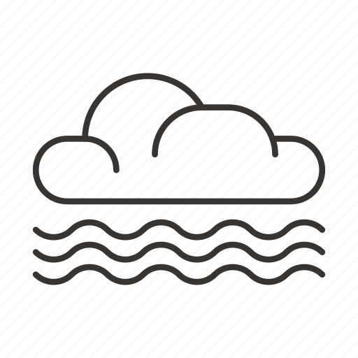 Cloud, clouds, precipitation, wave, weather icon - Download on Iconfinder