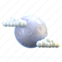 cloud moon, weather, cloud, moon, forecast 