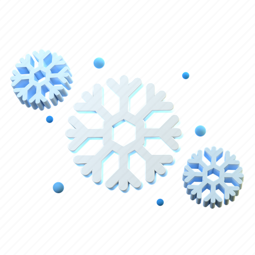 Snowflake, snow, winter, ice, weather 3D illustration - Download on Iconfinder