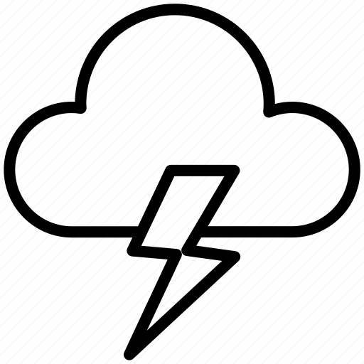 Weather, overcast, cloud, forecast, storm, thunder icon - Download on Iconfinder