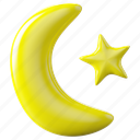 crescent, moon, crescent moon, ramadan, night, islam, muslim, star, religion