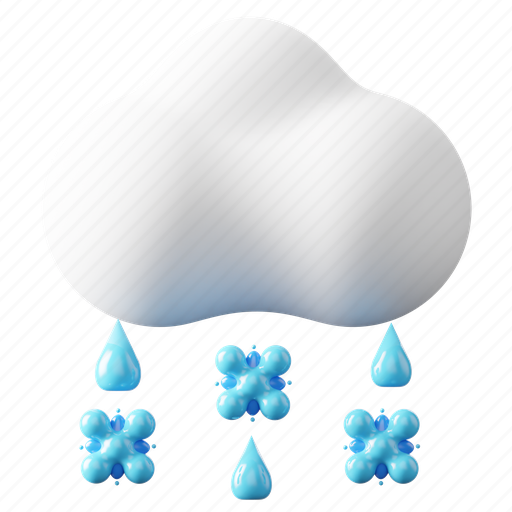 Sleet, good, cloudscape, goodnight, frosty sunny, water drops, season icon - Download on Iconfinder