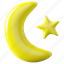 crescent, moon, crescent moon, ramadan, night, islam, muslim, star, religion 