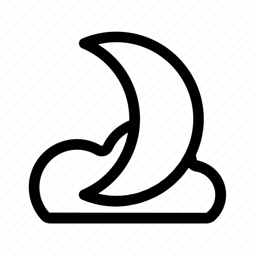 Weather, moon, cloud, night, cloudy icon - Download on Iconfinder
