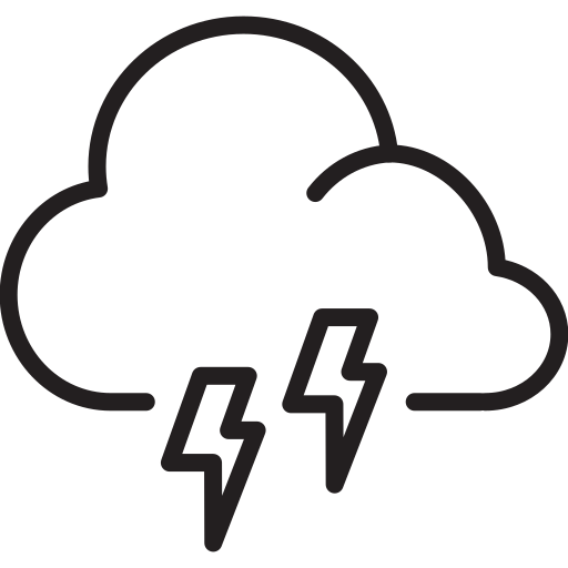 Cloud, lightning, storm, weather icon - Free download