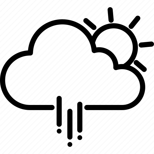 Cloud, raining, sun, cloudy, day, rain, weather icon - Download on Iconfinder