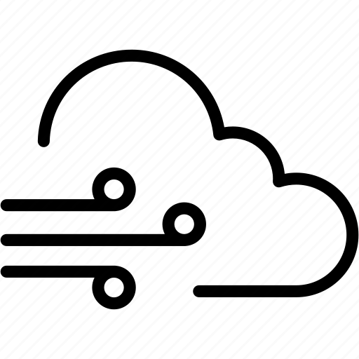 Cloudy, wind, cloud, forecast, weather icon - Download on Iconfinder