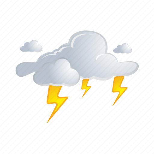 Lightning, cloud, cloudy, forecast, weather icon - Download on Iconfinder