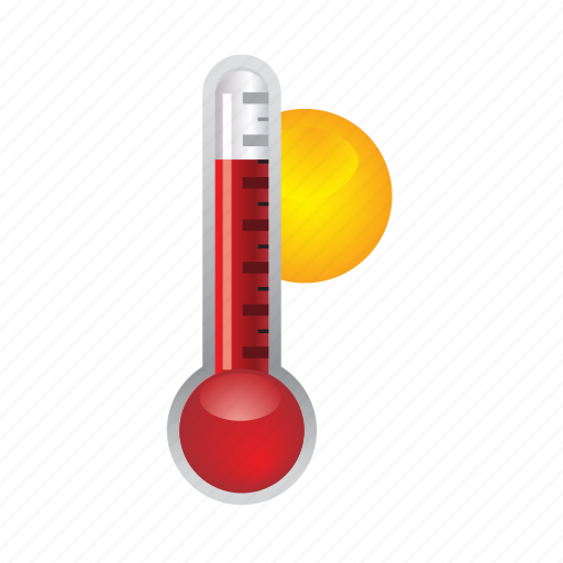 Sun, thermometer, forecast, temperature, weather icon - Download on Iconfinder