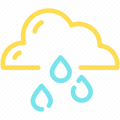 Cloud, forecast, rain, raining, waterdrop icon - Download on Iconfinder
