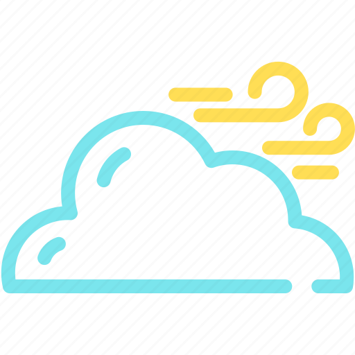 Cloud, cloudy, forecast, wind, windy icon - Download on Iconfinder