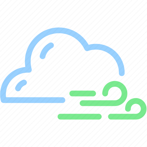 Cloud, cloudy, forecast, wind, windy icon - Download on Iconfinder