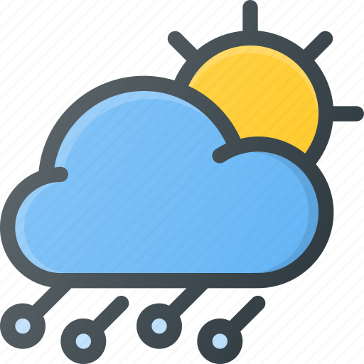 Day, forcast, hailstorm, storm, weather icon - Download on Iconfinder