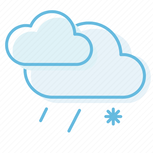 Cloud, cloudy, snow, weather icon - Download on Iconfinder