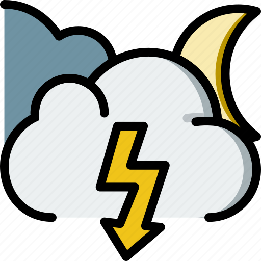 Forecast, thunderstorm, weather icon - Download on Iconfinder