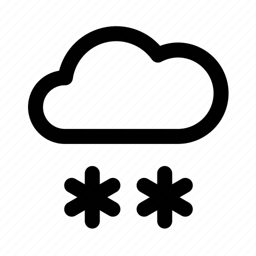 Atmospheric, cloud, meteorology, snow, snowfall, weather icon - Download on Iconfinder