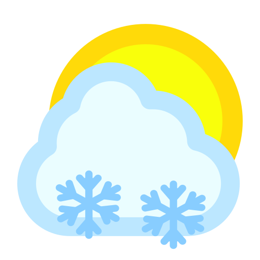 Cloudy, snow, sun icon - Free download on Iconfinder