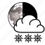 cloud, moon, snow, weather 