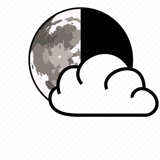Cloud, moon, sky, weather icon - Download on Iconfinder