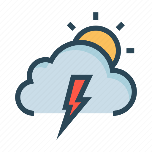 Cloud, flash, shine, sun, weather icon - Download on Iconfinder