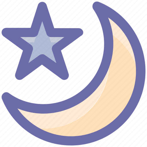 Forecast, islam, moon, night, sleep, star, weather icon - Download on Iconfinder