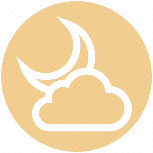Cloud, cool, crescent, moon, night, weather icon - Download on Iconfinder