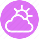cloud, day, forecast, sun, sunny, thin, weather 