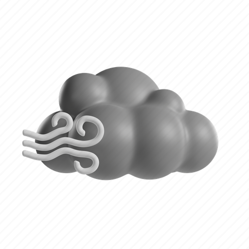Cloud, cloudy, cumulus, wind, windy, clear, cyclone 3D illustration - Download on Iconfinder