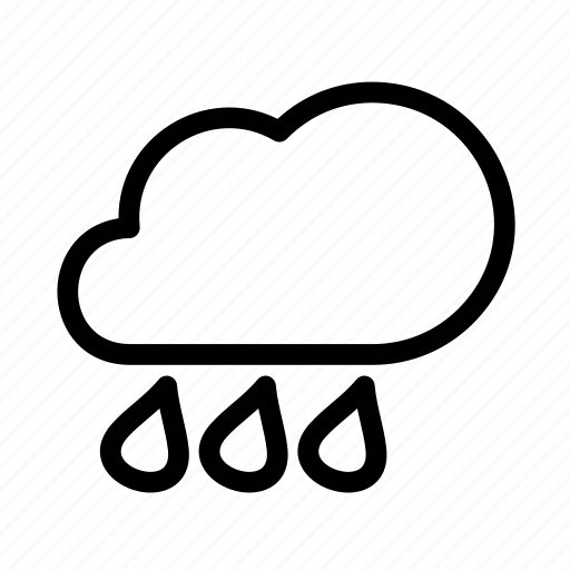 Cloud, line, outline, rain, sky, weather icon - Download on Iconfinder