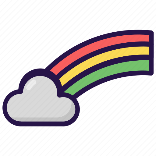 Cloud, cloudy, rainbow, weather icon - Download on Iconfinder