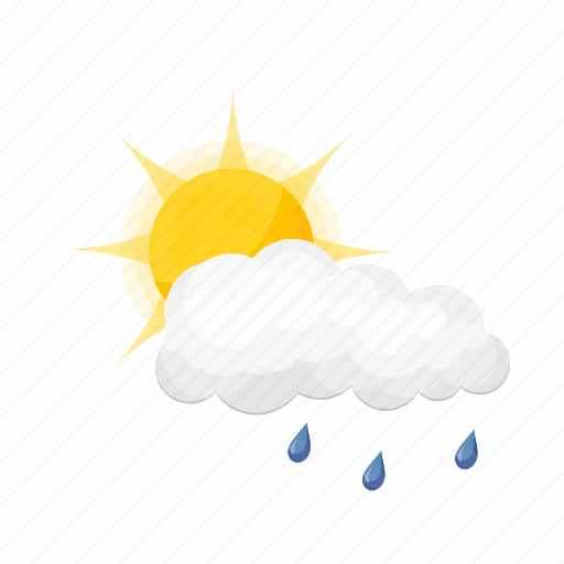 Cloud, precipitation, rain, sun, weather icon - Download on Iconfinder