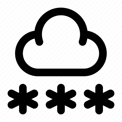 Cloud, forecast, snow, weather, winter icon - Download on Iconfinder