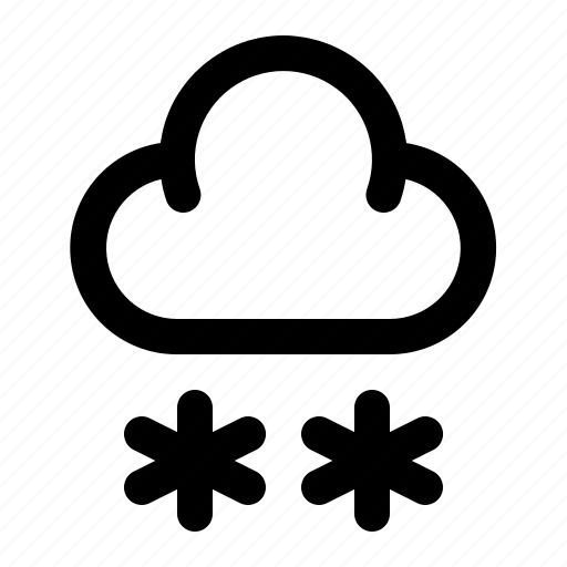 Cloud, forecast, snow, weather, winter icon - Download on Iconfinder