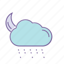 cloud, color, forecast, night, rain, rainy, weather