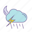 cloud, color, forecast, line, thunder, thunderstorm, weather 