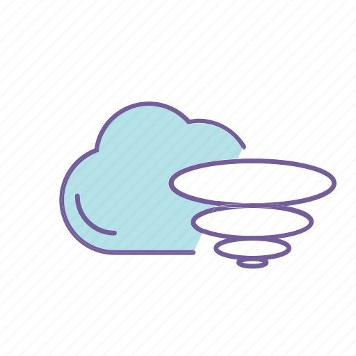 Cloud, cloudy, forecast, hurricane, tornado, weather, wind icon - Download on Iconfinder
