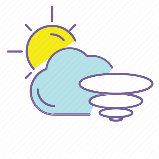Cloud, cloudy, forecast, hurricane, tornado, weather, wind icon - Download on Iconfinder