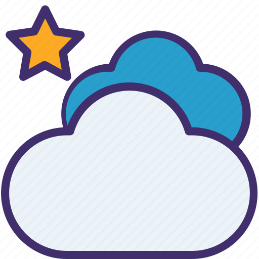 Award, bookmark, forecast, night, rain, star, weather icon - Download on Iconfinder