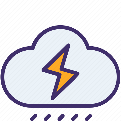 Electric, electricity, lightning, power, storm, thunder, weather icon - Download on Iconfinder