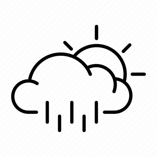 Cloud, forecast, rain, rainy, sun, sunny, weather icon - Download on Iconfinder