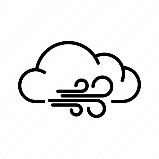 Cloudy, forecast, rain, snow, weather, wind, windy icon - Download on Iconfinder