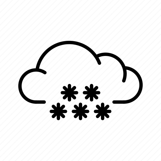 Cloud, forecast, rain, snow, weather, windy, winter icon - Download on Iconfinder